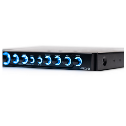 Hifonics HFEQ-2 1/2-DIN 4-Band Pre-Amp Equalizer w/ Front/Rear Active Crossover