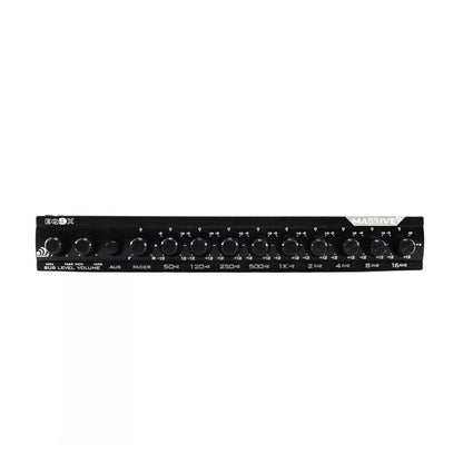 Massive Audio EQ9X 1/2-DIN 9 Band Car Audio Equalizer - 6-CH 7 Volt RCA Outputs