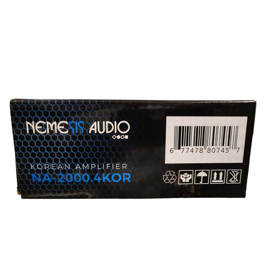 Nemesis Audio NA-2000.4KOR 4-Channel 500 Watts RMS x 4 @ 2-Ohms Car Amplifier