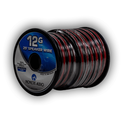 Nemesis Audio NM-12G/25 12-Gauge 100% Oxygen-Free Copper Speaker Wire 25FT