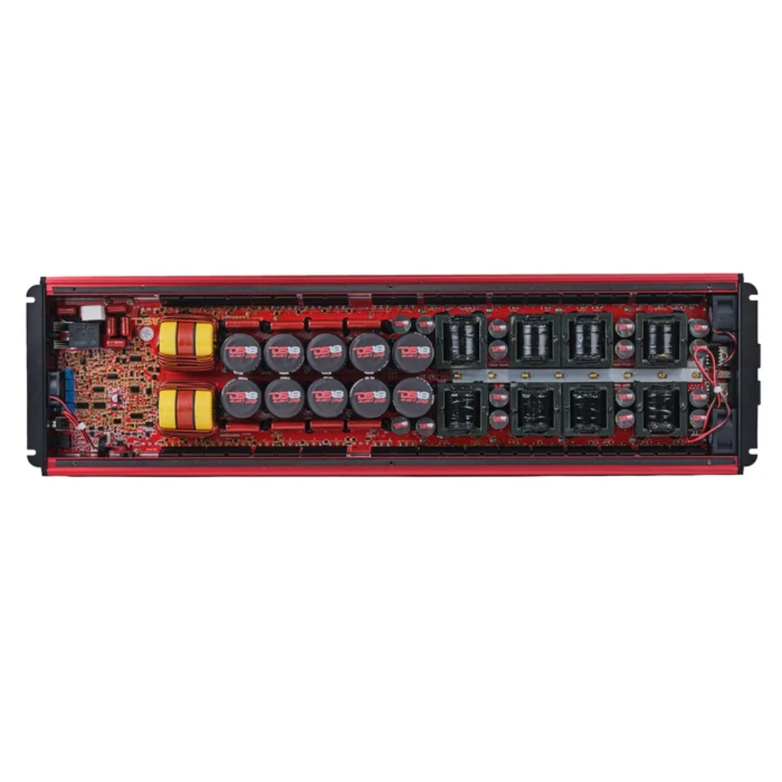 DS18 FRP-12K/RD 1-CH Monoblock 12,0000W RMS Class-D Full-Range Amplifier (RED)