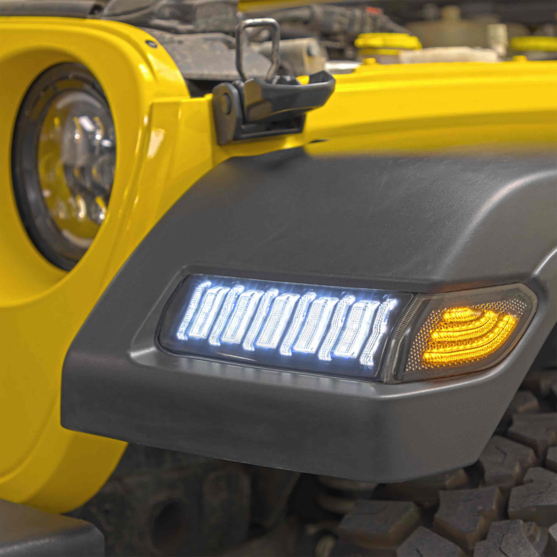 Heise JP-TSS-S Smoked Turn Signal Light for Jeep JL & JT Sport/Willys 2018-Up