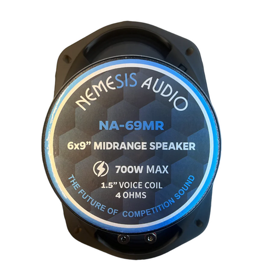Nemesis Audio NA-69MR 6" x 9" 700W Max 4-Ohms Car Audio Midrange Speaker