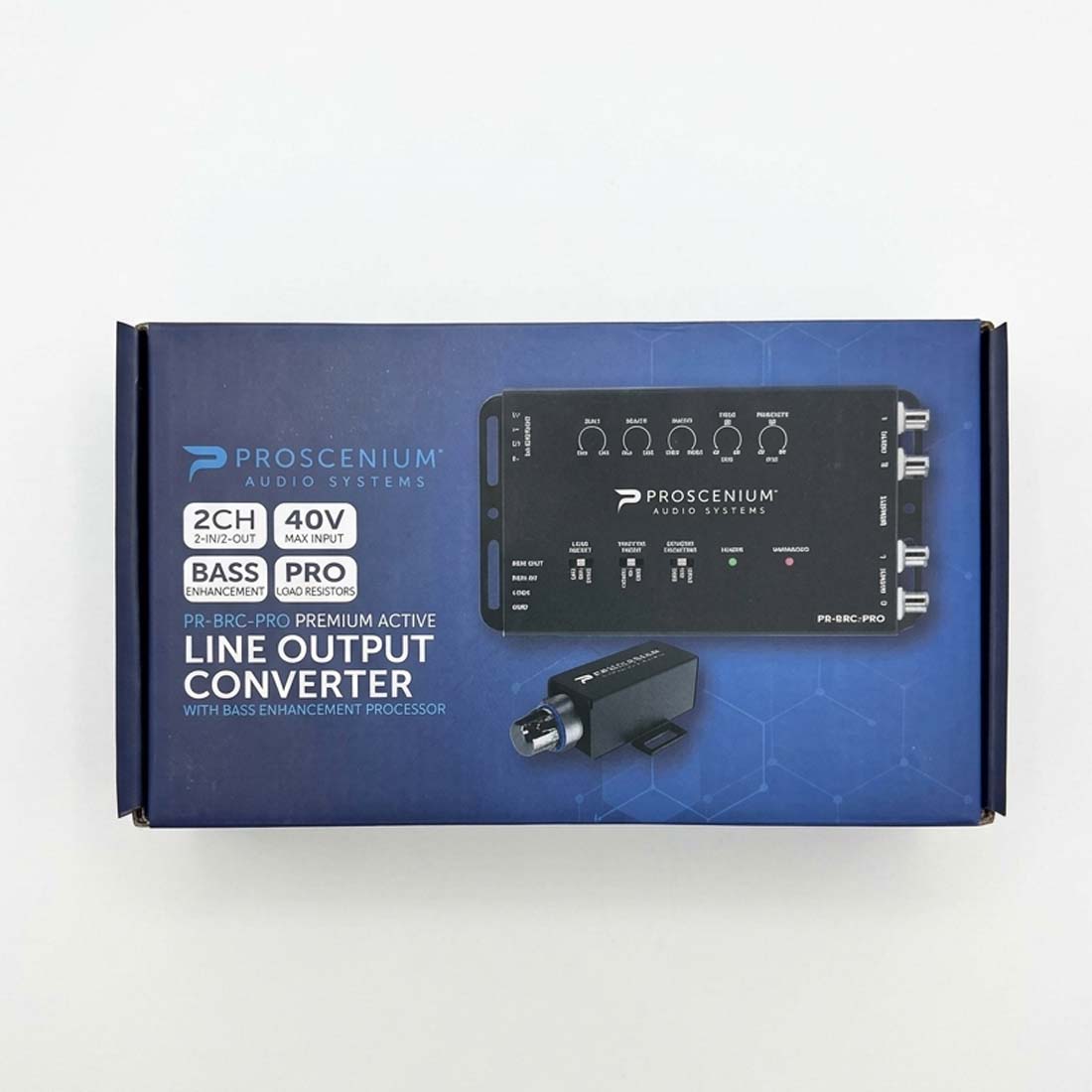 Proscenium PR-BRC-PRO 2-CH Line Output Converter w/ Bass Enhancement Processor