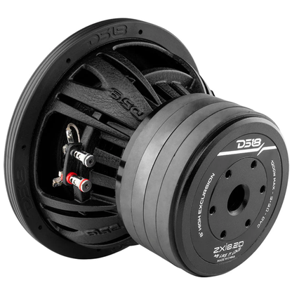 DS18 ZXI8.2D 8" 1200W Max Dual 2-Ohm DVC High Excursion Quad Stack Car Subwoofer