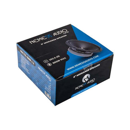 Nemesis Audio HECTIC-8MR V.2 8" 800W Peak 4-Ohm 1.75" VC Car Midrange Speaker