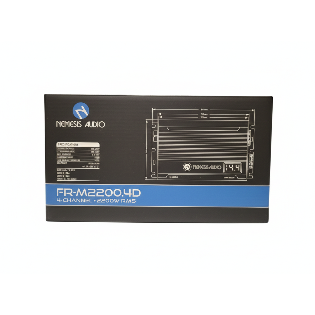 Nemesis Audio FR-M2200.4D 4-Channel 2200W RMS Class-D Full Range Car Amplifier