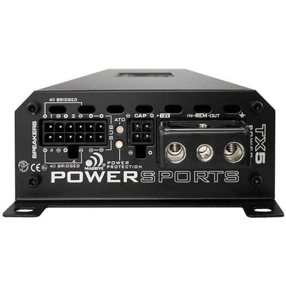 Massive Audio TX5 - 120 Watts RMS X 4 + 300 Watts @ Ohm Full Range Bluetooth 5-CH Marine Amplifier