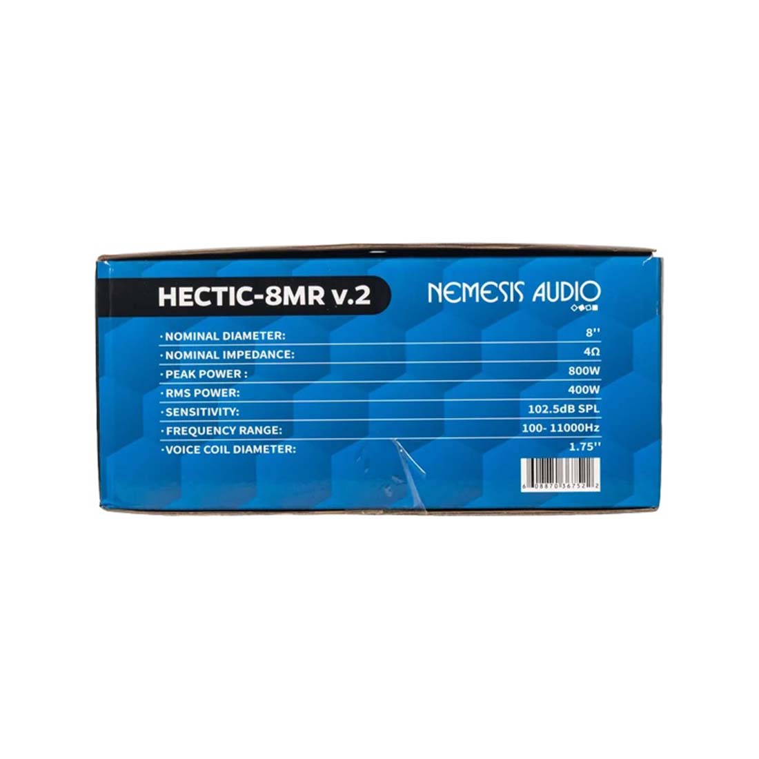 Nemesis Audio HECTIC-8MR V.2 8" 800W Peak 4-Ohm 1.75" VC Car Midrange Speaker