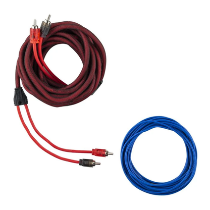 DS18 AMPKIT8 8-Gauge CCA Ultra Flex Amplifier Wiring Installation Kit - RED