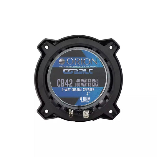 Orion CB42 Cobalt Series 4" 2-Way 160W Max 4-Ohm Car Coaxial Speakers (Pair)