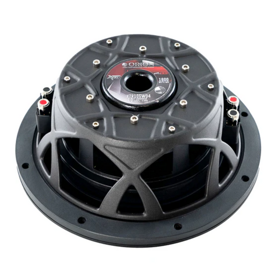 Orion XTR10SWD4 10" 1600W Max Dual 4-Ohm Voice Coil Car Audio Shallow Subwoofer