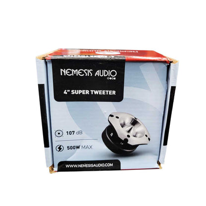Nemesis Audio NA-TW20 4" 500W Peak 4-Ohm 1.5" Voice Coil Car Super Tweeter