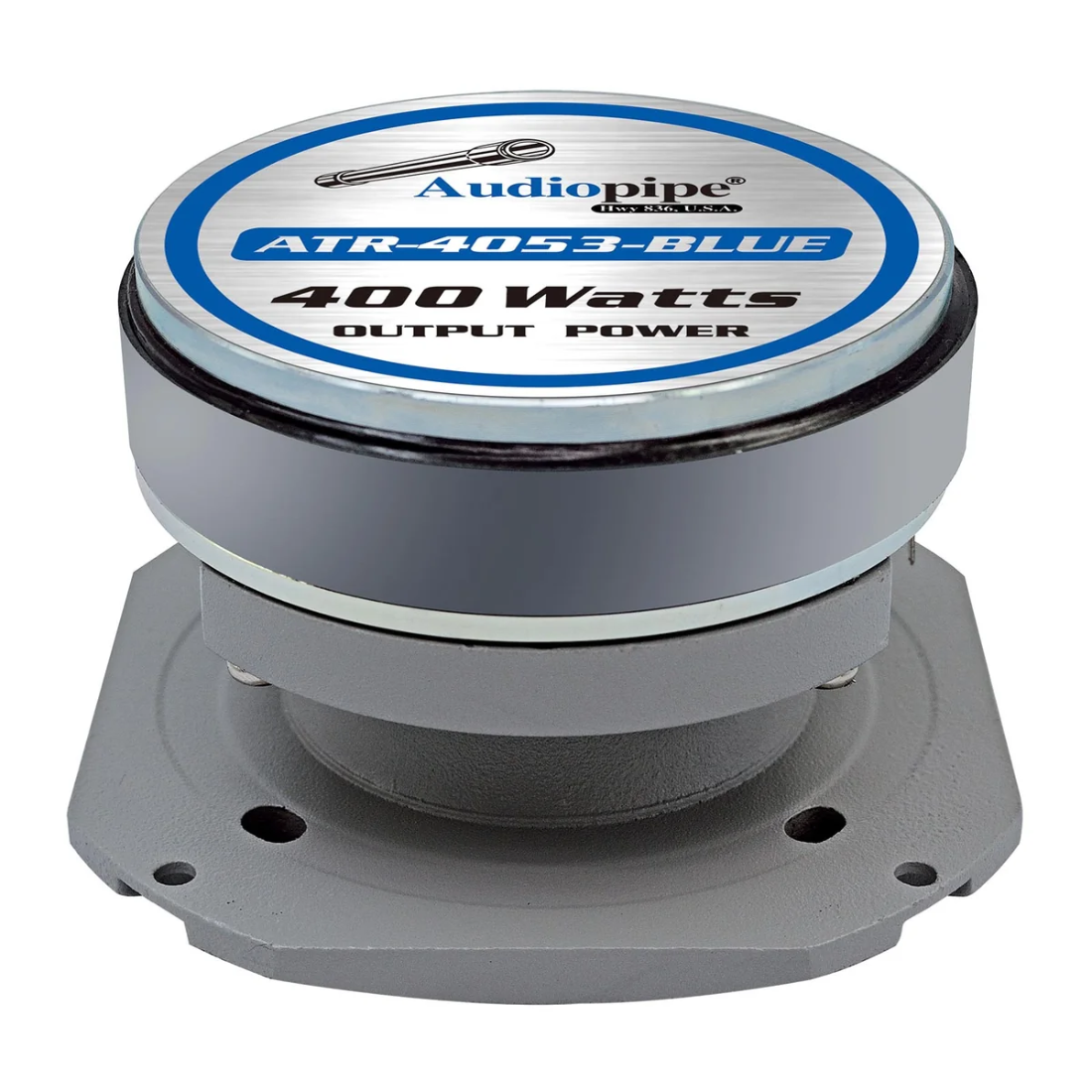 Audiopipe ATR-4053-BLUE 4in 400W Heavy Duty Super Tweeter Blue Audio Speaker