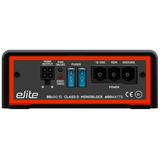 Boss Elite BE600.1D 1-CH Monoblock 600W RMS Class-D Amplifier w/ Bass Remote