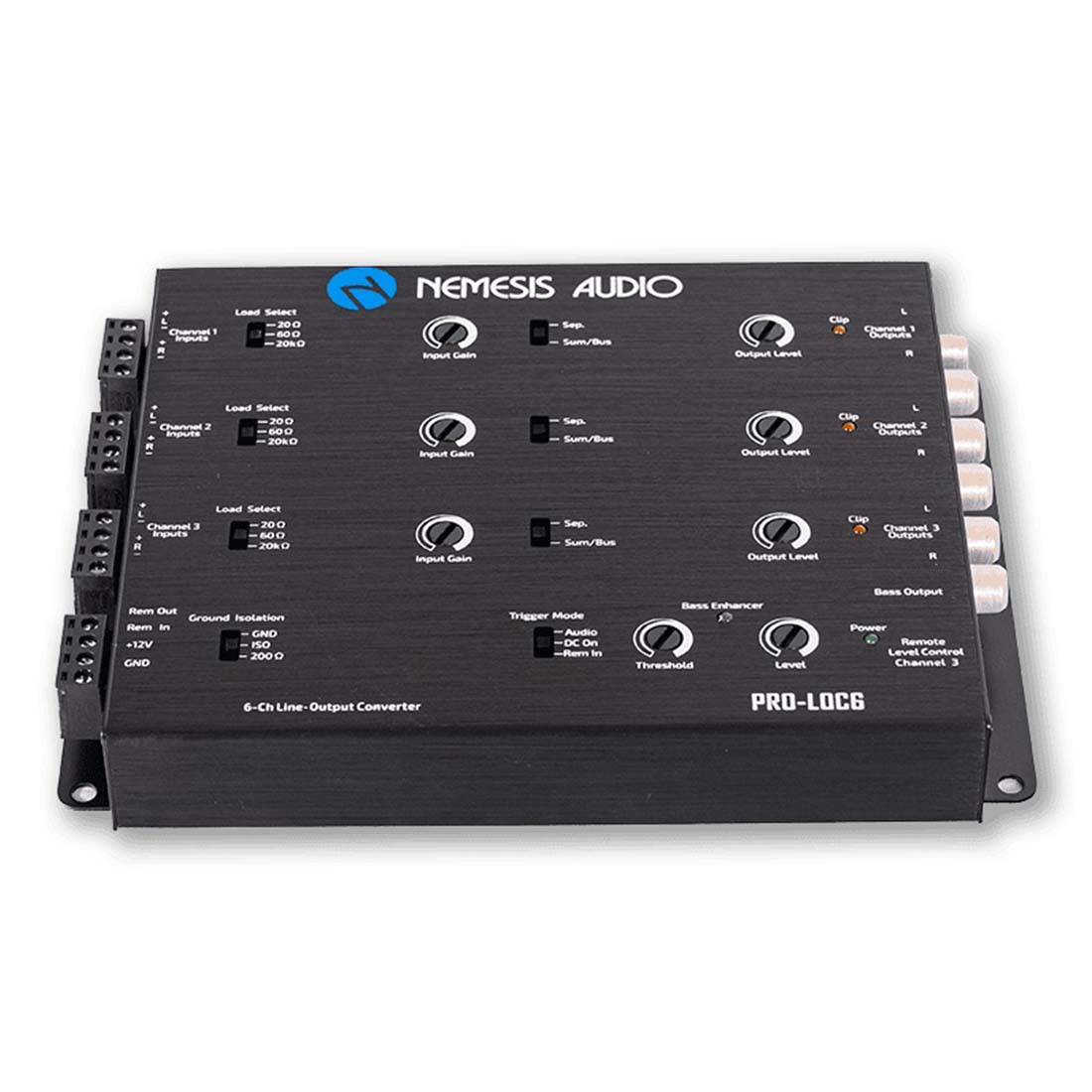 Nemesis Audio PRO-LOC6 400W Max Input 6-Channel Line Output Converter L.O.C