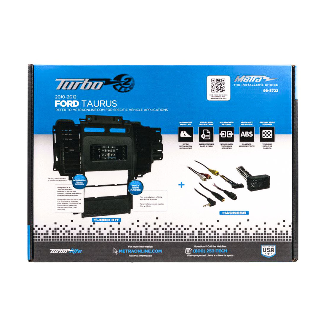 Metra 99-5722 1-2 DIN Car Radio Installation Dash Kit for Select Ford 2010-12