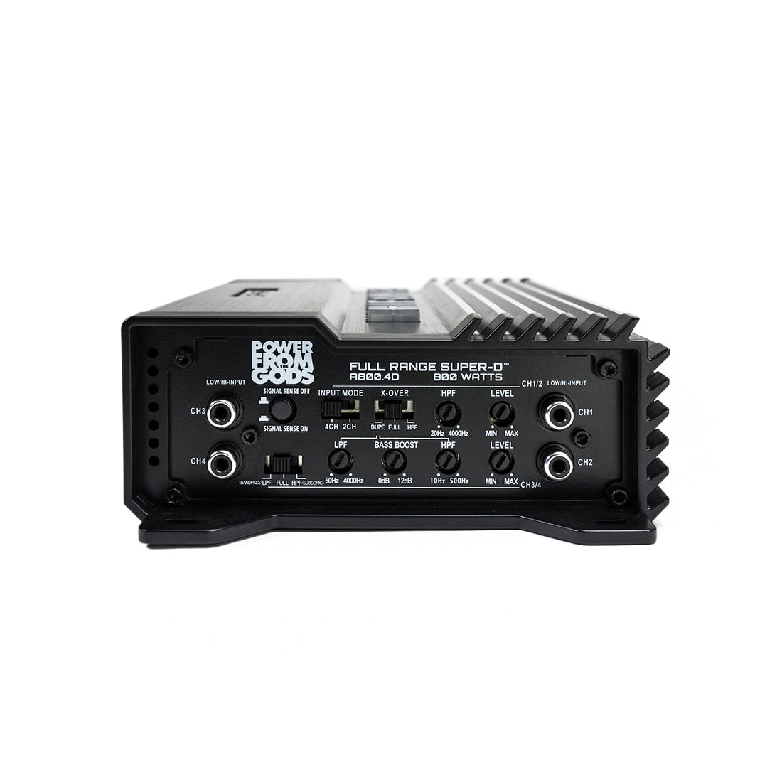 Hifonics A800.4D 800 W Max 4-Channel Class-D Full Range Car Audio Amplifier