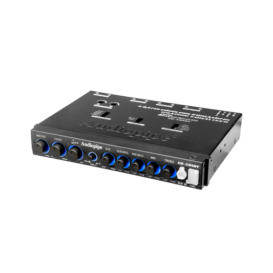 Audiopipe EQ-595BT 4-Band Bluetooth Wireless Audio Streaming Graphic Equalizer