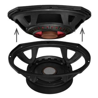 DS18 PROJECT360.694 6" x 9" 600W Max 4-Ohm Mid-High Loudspeaker Rotating Recone
