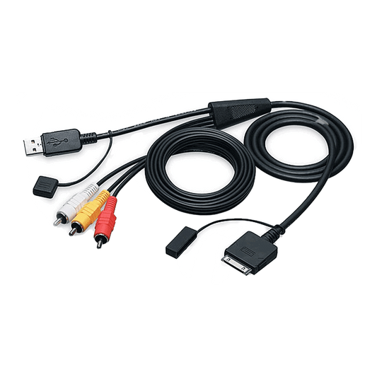 JVC KS-U30 iPod iPhone AUDIO/VIDEO CABLE FOR JVC PALYER JVC