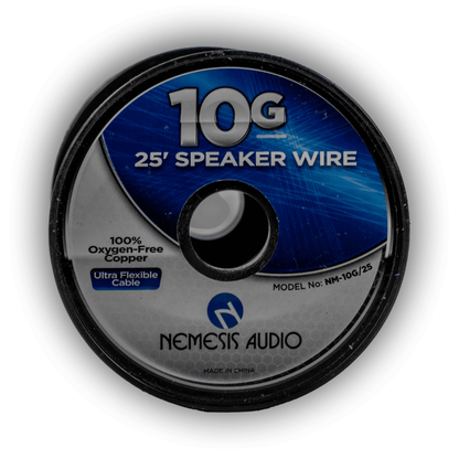 Nemesis Audio NM-10G/25 10-Gauge 100% Oxygen-Free Copper Speaker Wire 25FT