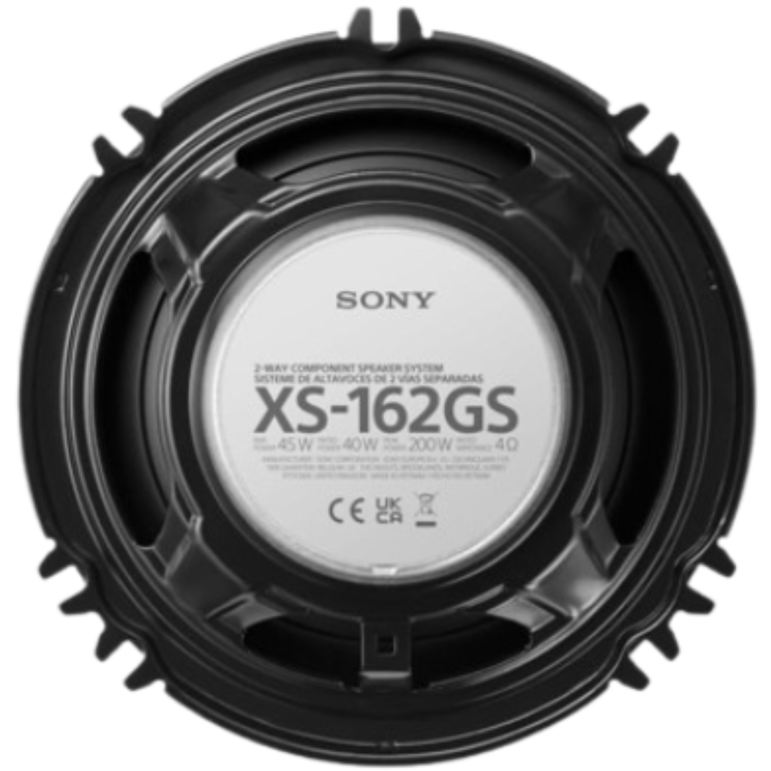 Sony XS-162GS 6.5" 250W Peak 4-Ohm 2-Way Car Audio Component Speaker System