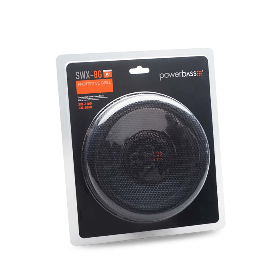 PowerBass SWX-8G 8" Black Steel Mesh Subwoofer Grill for 3XL-810D / 3XL-820D