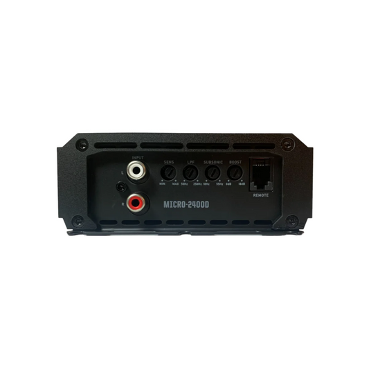 Nemesis Audio MICRO-2400D 1-CH Monoblock 2400W Max Class-D Subwoofer Amplifier