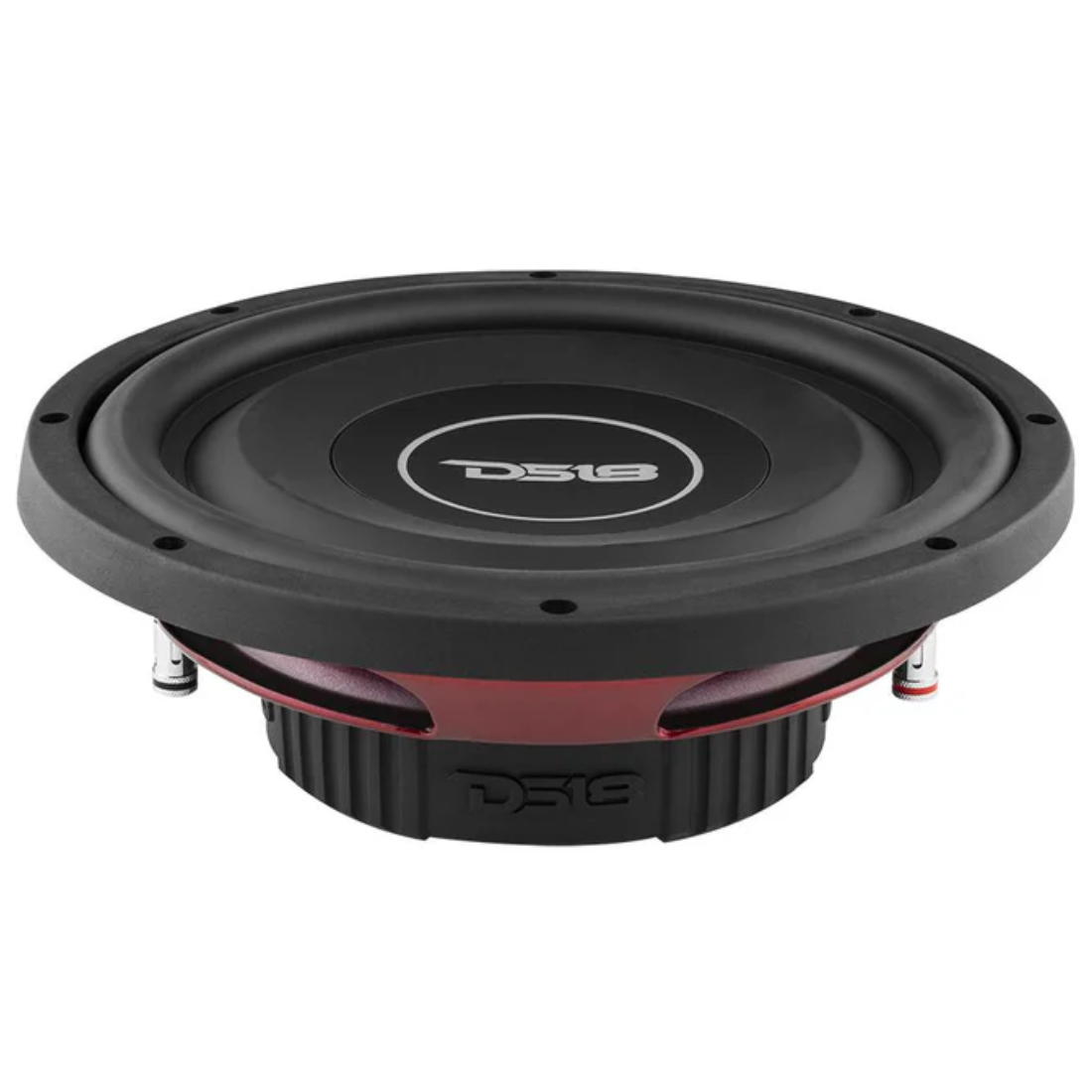 DS18 SRW10.4D 10" 400W Max Dual 4-Ohm DVC Shallow Mount Car Audio Subwoofer