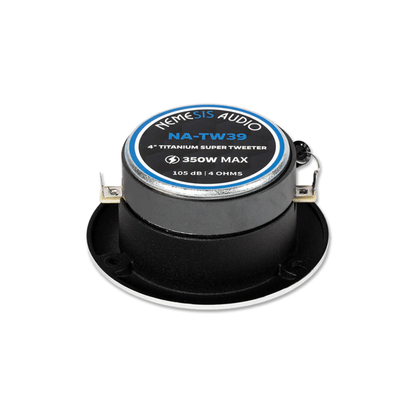 Nemesis Audio NA-TW39 4" 350W Peak 4-Ohm Car Titanium Super Tweeters (Pair)