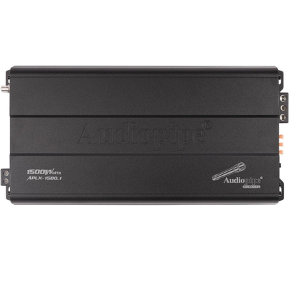 Audiopipe APLX-1500.1 1-CH Monoblock 1500W RMS @ 1-Ohm Class-D MOSFET Amplifier