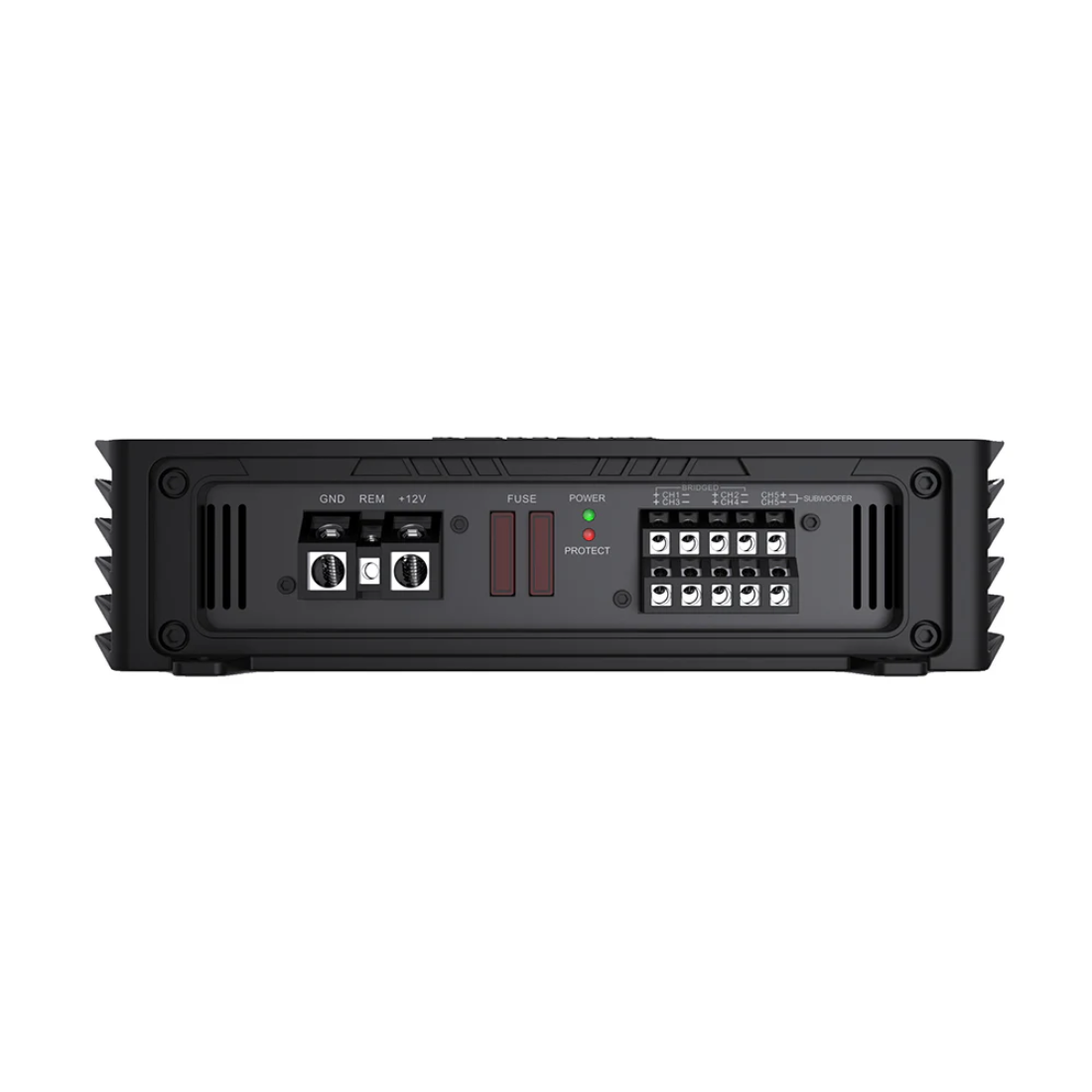 Alphasonik V1200.5 5-Channel 2400W Max Class-AB Amplifier w/ Remote Bass Knob