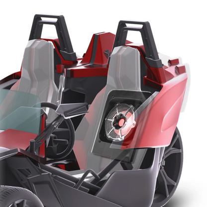 DS18 SLG-RSUB10 10" Rear Subwoofer Empty Enclosure for Polaris Slingshot 2015-Up