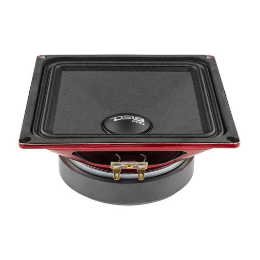 DS18 PRO-X6.4MSQ 6.5" 500W Max 4-Ohm Square Midrange Car Loudspeaker (Single)