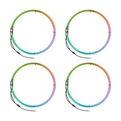 Heise HE-CHASE-WL Expandable Wheel Rings Chasing RGB LED Lights 15" - 18"