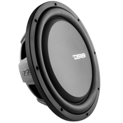 DS18 PSW12.4D 12" 1200W Max Dual 4-Ohm Water-Resistant Shallow Mount Subwoofer