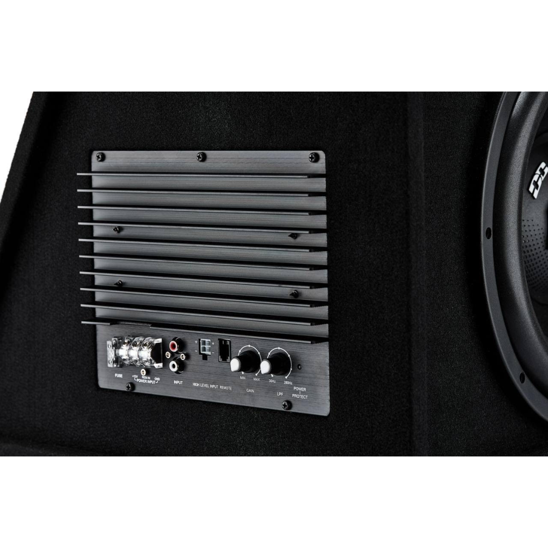 Deaf Bonce ML10A 10" 1000W Max 4-Ohm Loaded Subwoofer Enclosure w/ Amplifier