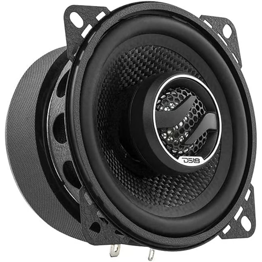 DS18 ZXI-44 4" 2-Way 150W Max 4-Ohm Car Coaxial Speakers w/ Kevlar Cone (Pair)