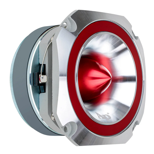 Audiopipe ATR-4053-RED 400W Peak 4-8 Ohms 1.5" Kapton Voice Coil Super Tweeter