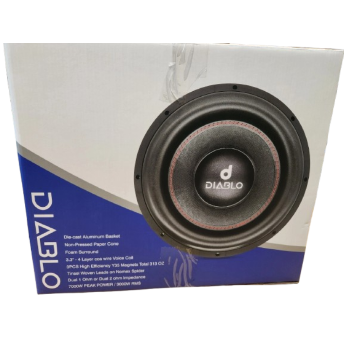 Diablo DB-15XL D1 15" 7000W Peak Dual 1-Ohm Voice Coil DVC Car Audio Subwoofer