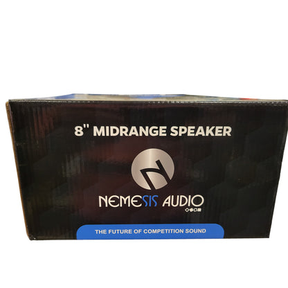 Nemesis Audio FIERCE-8MR 8" 1000W Peak 4-Ohms Car Audio Midrange Speaker