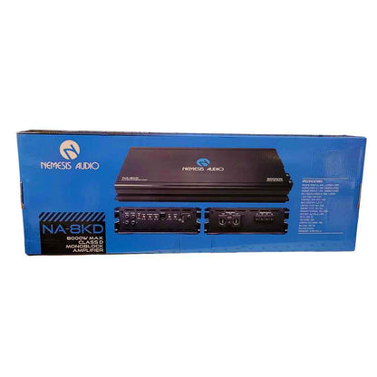Nemesis Audio NA-8KD 8000W Max Monoblock 1-Ohm Stable Class-D Car Amplifier