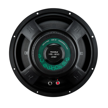 Deaf Bonce Hannibal HS-600 12" 600 Watts Max Power 4-Ohm Car Audio Subwoofer