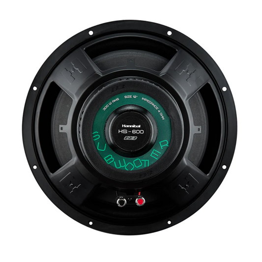 Deaf Bonce Hannibal HS-600 12" 600 Watts Max Power 4-Ohm Car Audio Subwoofer