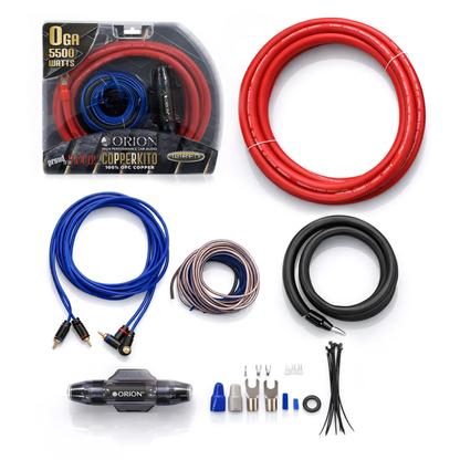 Orion COPPERKIT0 0-Gauge 100% Oxygen Free Copper OFC Car Amplifier Wiring Kit