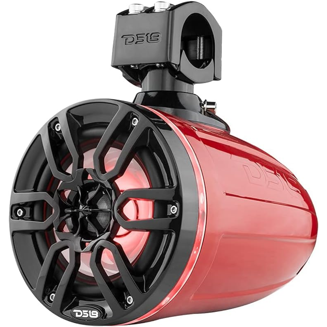 DS18 NXL-X6TP/RD 6.5" 300W Max 4-Ohm Marine Powersports RGB Tower Speakers (RED)