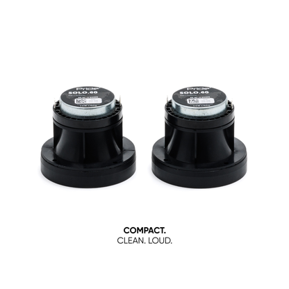 PRIDE SOLO 60 3.2" 60 Watts RMS 4-Ohm Neodymium Car Audio Horn Tweeters (Pair)