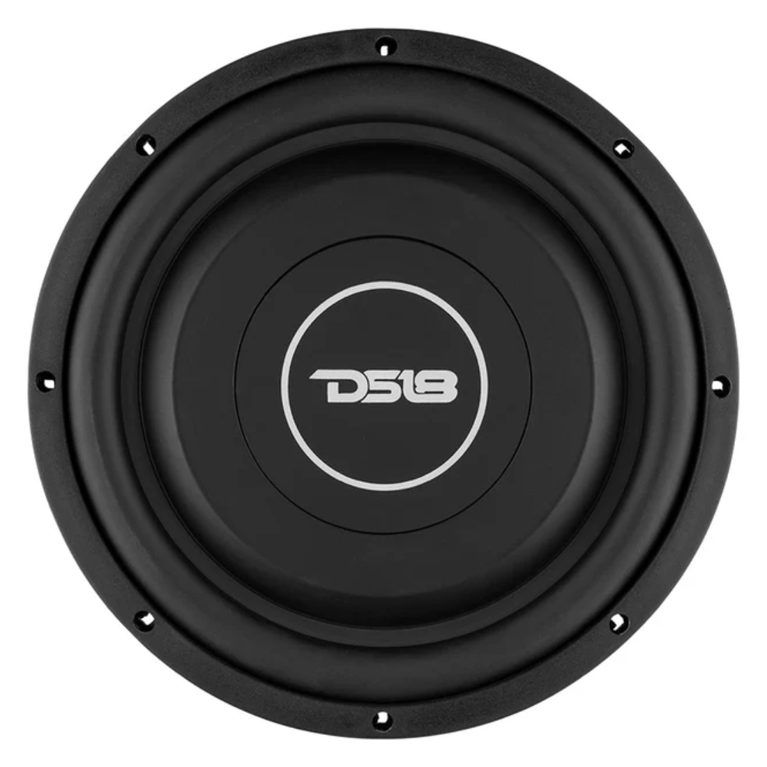 DS18 SRW10.4D 10" 400W Max Dual 4-Ohm DVC Shallow Mount Car Audio Subwoofer