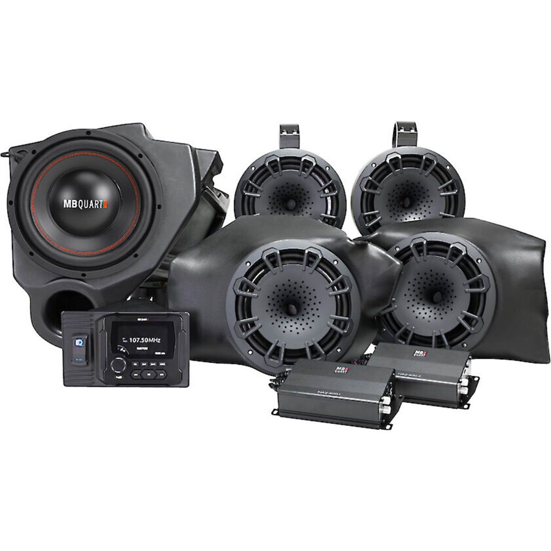MB Quart MBQR-STG5-2 Stage 5 Audio System for Select Polaris RZR 2014-Up